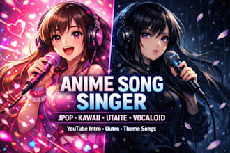 sing jpop kawaii anime vocaloid utaite female vocals for your youtube intro song