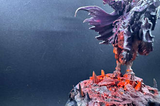 paint your miniature and create a custom scenic base