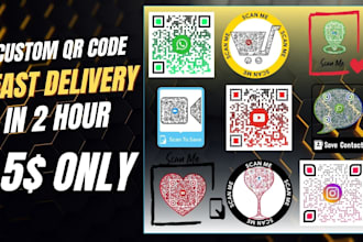 desinge custom qr code with your logo