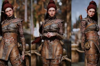 vrchat avatar,full rigging and textures,vtuber model, anime 3d character