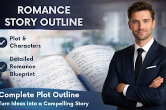 create a romance story outline, plot, or novel blueprint for your book