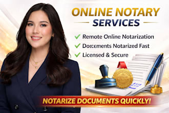 provide fast and secure online notary services with wet stamp signature