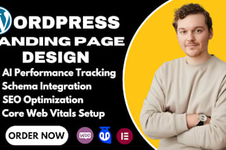 redesign or build eu wordpress and elementor landing pages for businesses