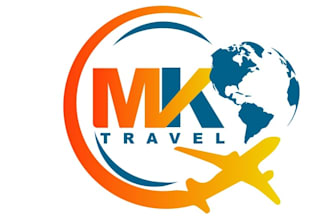 do luxury modern travel, vacation, agency  hotel logo design for you