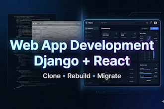 build modern web app using django and react