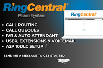 configure ringcentral voip IVR call flow