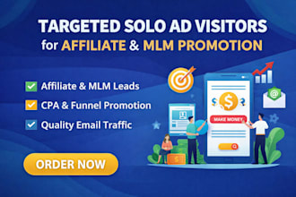 solo ads affiliate link promotion MLM leads affiliate marketing link promotion