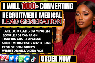 1000 recruitment medical leads healthcare leads doctor leads facebook ads google