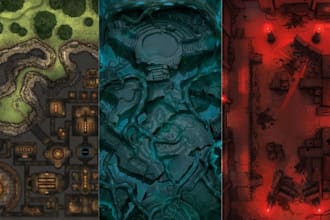 do custom dnd battle map ttrpg map design rpg world map illustration fantasy map
