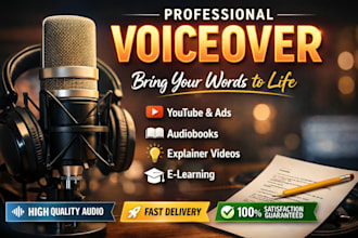 record a clear british female voiceover, powerpoint, voice over professionally