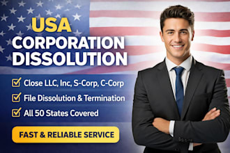 close, terminate, and file dissolution your USA corporation