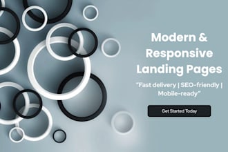 design a modern and high converting landing page