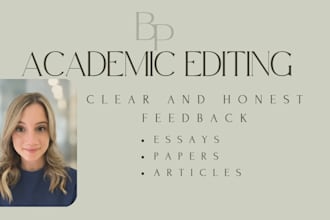 edit and improve academic clarity of your papers and essays