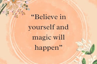 design beautiful motivational quote  for social media