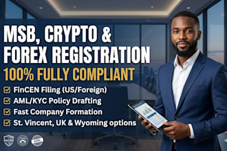 expert msb crypto and forex company registration with full compliance