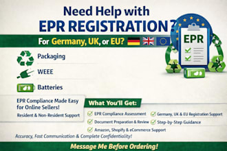 do epr registration for amazon sellers in germany, UK and eu