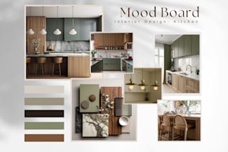 create a modern and aesthetic moodboard for your space