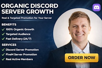 organic server growth, fivem server promotion, discord server promotion,