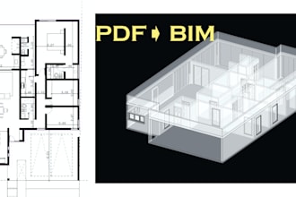 convert PDF or sketches into a revit bim model