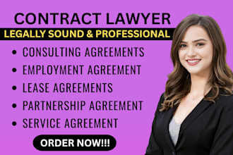 be your contract lawyer for contracts and agreements