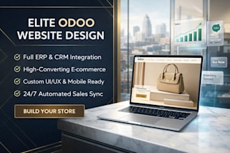 design odoo website and ecommerce store with erp integration