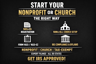 register 501c3  508c1 church and file irs tax