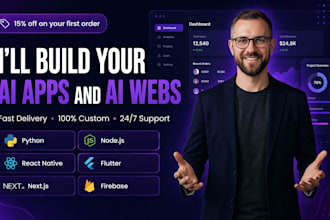 build your ai app, ai chatbot, ai website, or ai saas with gpt integration