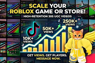 promote your roblox game, store or studio with viral tiktok