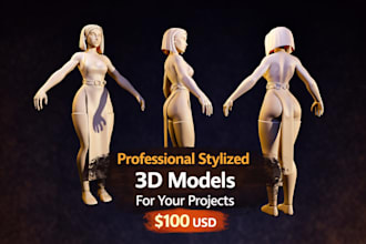 create professional stylized 3d characters for games