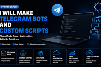 make telegram bots and custom scripts