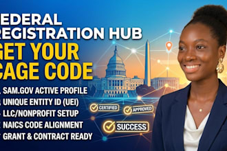 do sam gov nonprofit registration cage code uei llc registration