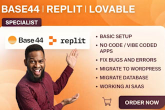 fix base44 v0 replit base44, lovable base44 fix base44 to wordpress, despia