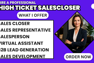 do high ticket salescloser b2b sales lead generation b2b sales virtual assistant
