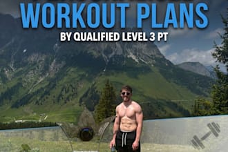 create a personalised gym or home workout plan tailored to your goals