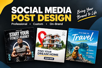 design instagram and facebook posts