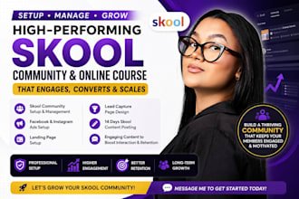 skool online course promotion skool community marketing to increase member