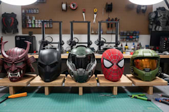 3d print and paint, ship custom 3d mask 3d helmet cosplay halloween mask stl