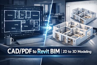 create detailed revit bim models from cad or PDF drawings