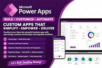 build custom microsoft power apps, power automate, and business solutions