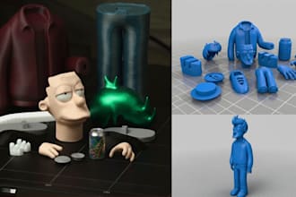 add color to 3d model, convert stl to 3mf, split parts, convert 2d to 3d