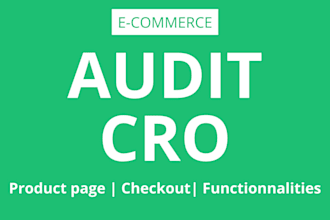 do a cro audit for your ecommerce store