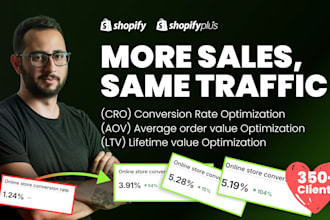 do shopify cro and improve conversions, aov and more
