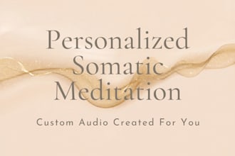 design a custom somatic audio for grounding and nervous system regulation