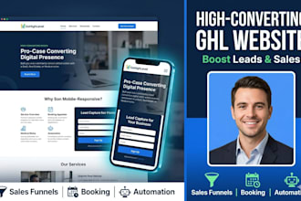 design gohighlevel website and funnel for maximum conversion