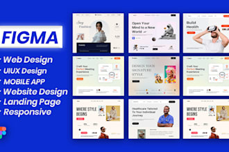 design modern website UI UX in figma