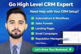 build gohighlevel website ghl sales funnel as crm expert