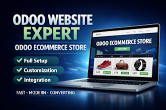 design odoo website and odoo ecommerce store
