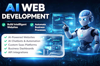 do ai website development ,chatbot, ai software as full stack web developer