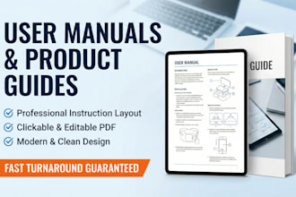 create or customize your user manual, product guide, and instruction PDF