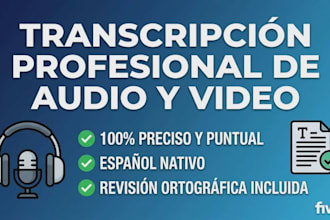 transcripciones rápidas y bien hechas